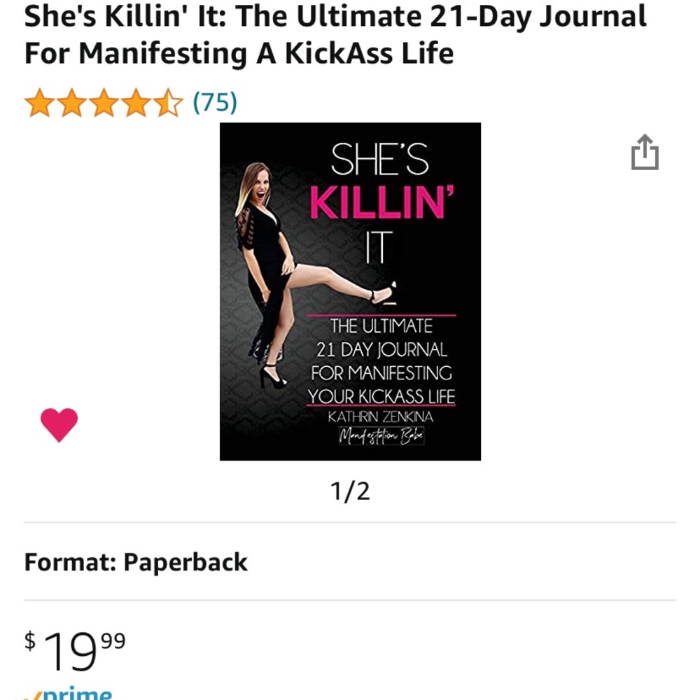 She’s killin it 21 day manifest journal